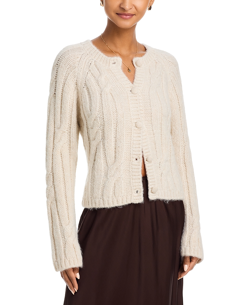 Velvet By Graham & Spencer Allison Cardigan Sweater In White