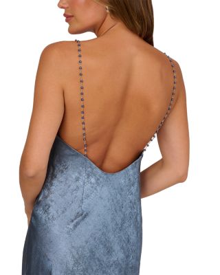  Foiled Chiffon Dress