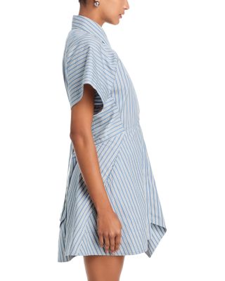 Julie Asymmetric Hem Shirt Dress