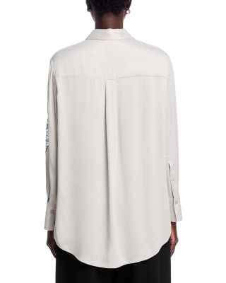 Belacey Lace Detail Button Up Shirt