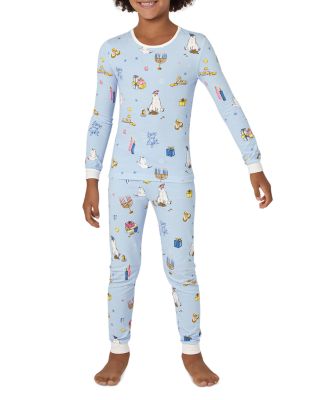 Unisex Printed Long Sleeved Pajama Set - Little Kid, Big Kid