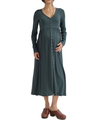 The Softest Rib Maternity Nursing Friendly Dress