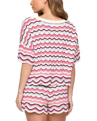 Sunchaser Scalloped Cover Up Crop Top & Sunchaser Scalloped Cover Up Shorts