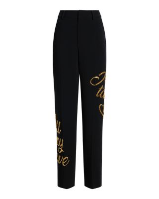 Sequin Graphic Pants