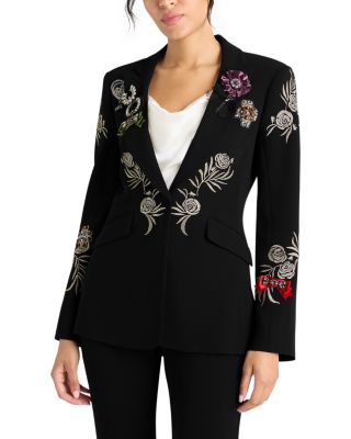 Heritage Rose Embroidered Blazer