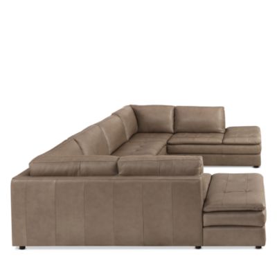 Brunello 3-Piece Leather Sectional