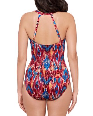Ikat Dorado Wrapsody One Piece Swimsuit