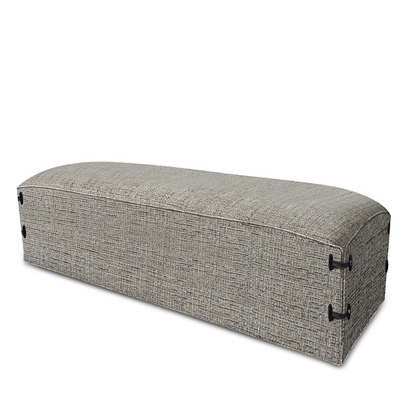 Theodore Alexander Vesta Upholstered Bench In Gray