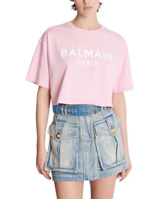  T-Shirt With Balmain Paris Print