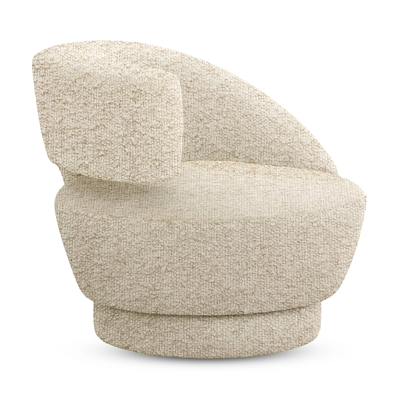 Interlude Home Arabella Swivel Chair In Neutral