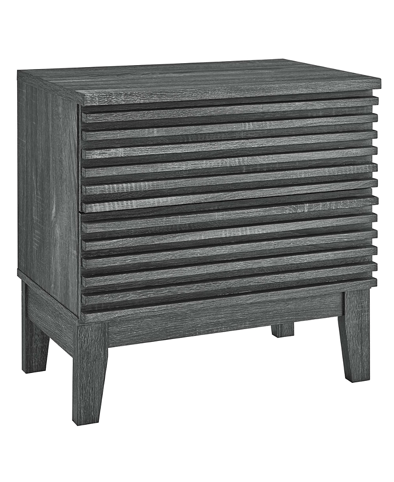Modway Render Two-drawer Nightstand In Gray