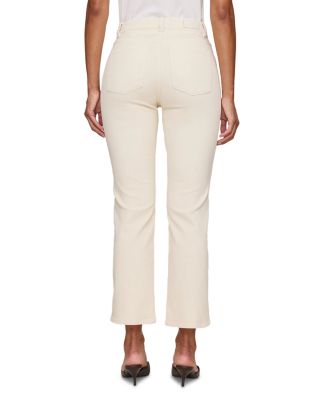 Patti High Rise Straight Corduroy Jeans in Manilla