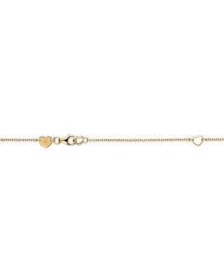 18K Yellow Gold Barre Diamond Pav&eacute; Bar Necklace, 18"