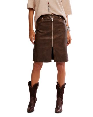 Sycamore Faux Leather Skirt