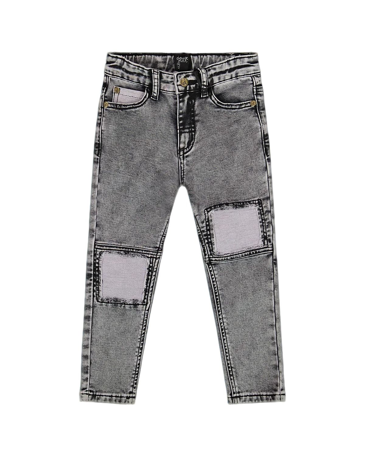 Deux par Deux Boys' French Terry Pants with Contrasting Patch - Baby