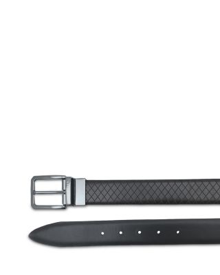 Men's Embossed Leather Belt