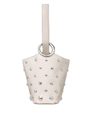 Halo Mini Studded Leather Bucket Bag