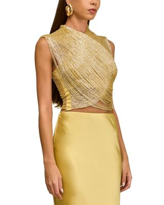 Haisley Beaded Draped Top