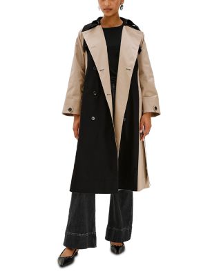 Maud Colorblocked Trench Coat