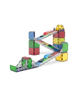 Rail Racers Deluxe Magnetic Construction Set, 90 Piece - Ages 3+