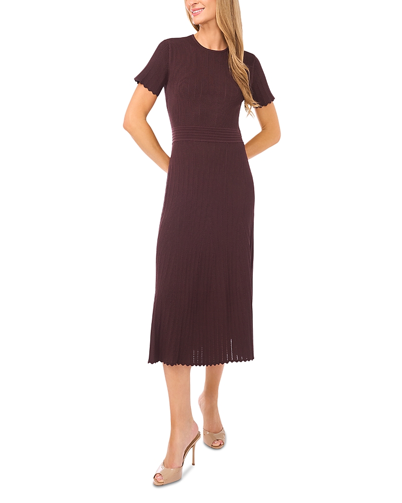 Ted Baker Short Sleeve Crew Neck Midi Dress