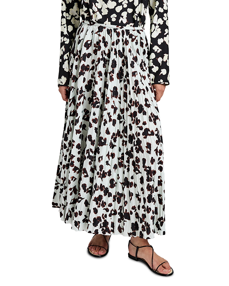 Proenza Schouler White Label Runa Floral Print Maxi Skirt In White