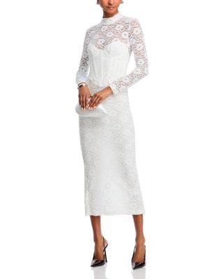 Carmen Lace Corset Midi Dress