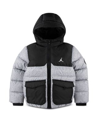 JORDAN - Boys' Hooded Faux Down Jacket - Big Kid