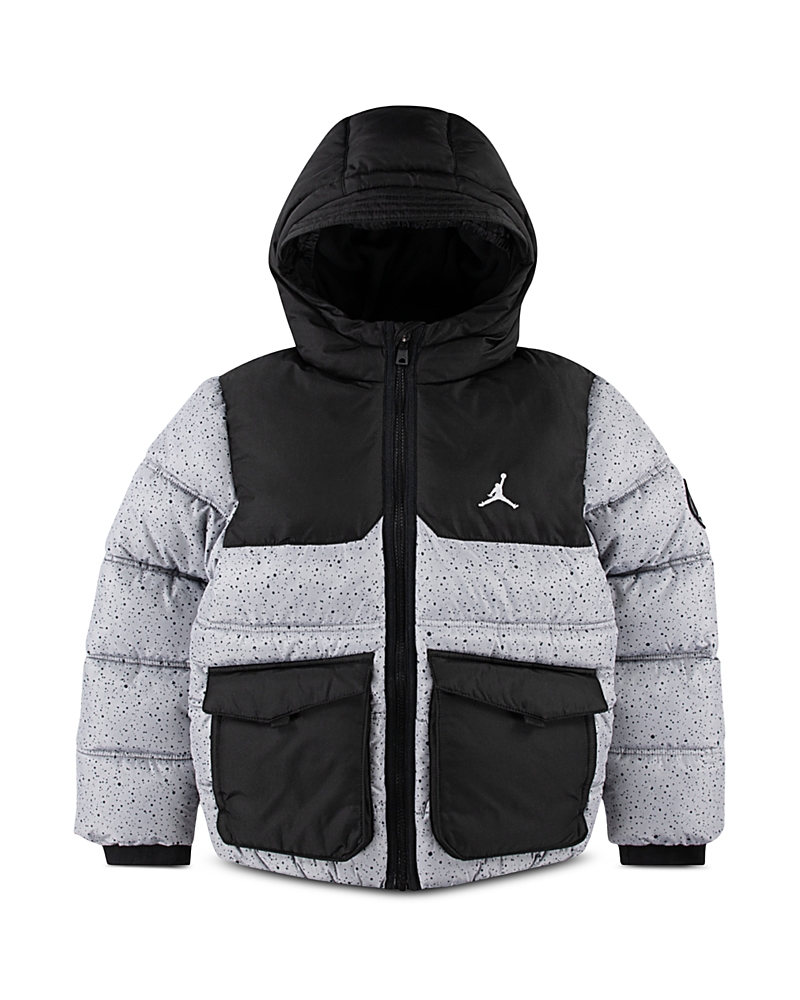 Jordan Boys' Hooded Faux Down Jacket - Big Kid