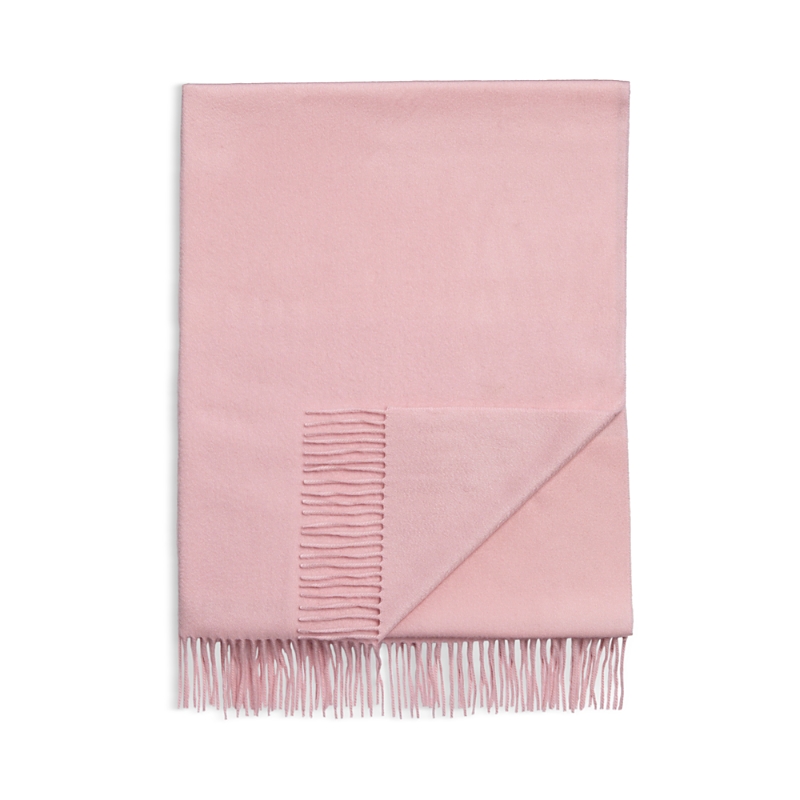 Amicale 100% Cashmere Throw In Pink