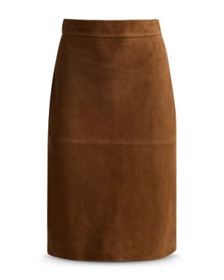 Suede Pencil Skirt