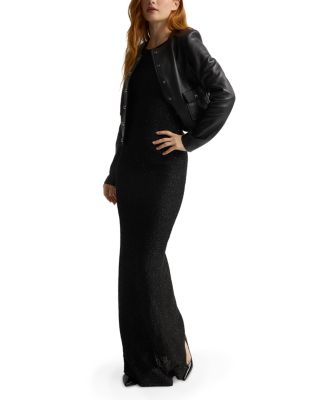 Soft Sequin Knit Sleeveless Gown