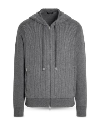 M&eacute;lange Oasi Cashmere Full Zip Hoodie