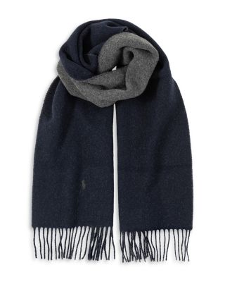 Wool Cashmere Blend Double Sided Scarf