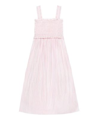 Stripe Shirred Dress