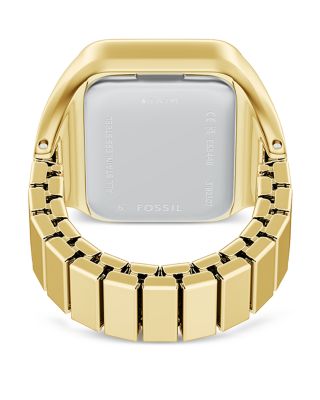 Raquel Two-Hand Gold-Tone Stainless Steel Watch Ring, 14mm x 18.5mm
