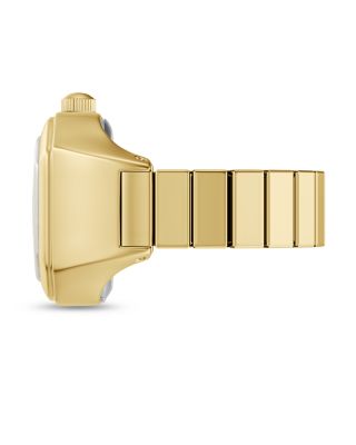 Harlow Two-Hand Gold-Tone Stainless Steel Watch Ring, 16mm