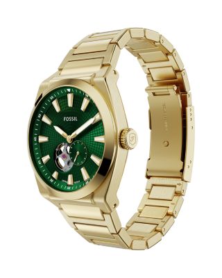 Everett Automatic Gold-Tone Stainless Steel Watch, 42mm