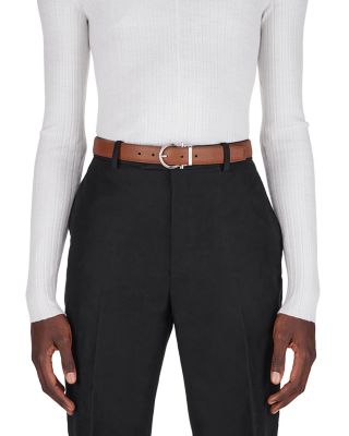 Men's Gancini Buckle Reversible Leather Belt