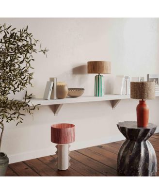  Ravello Striped Papier Mache Table Lamp