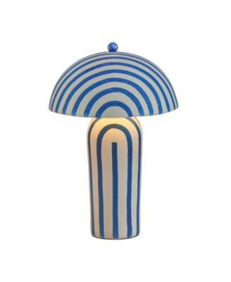  Maiori Striped Papier Mache Table Lamp