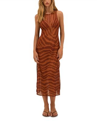 Sundown Twist Dress Swim Cover-Up 