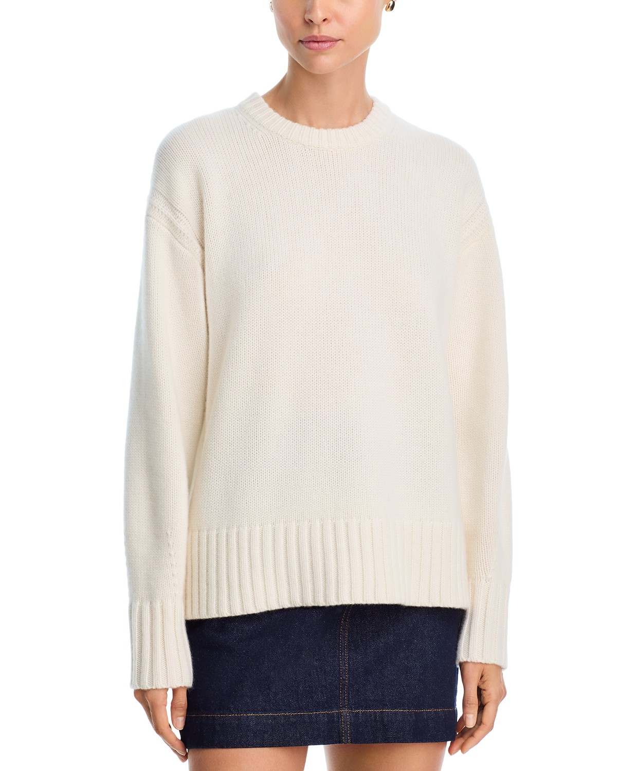 Guest In Residence Cozy Cashmere Sweater in Cream
