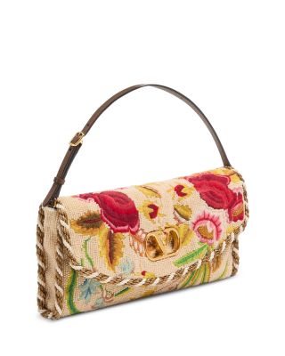 Vain VLogo Soft Embroidered Small Shoulder Bag