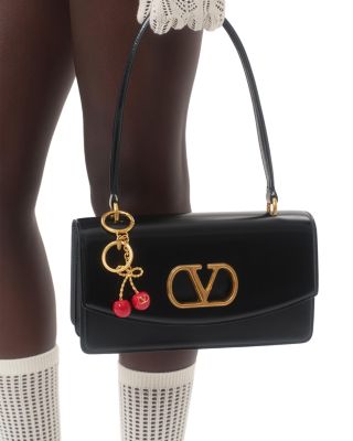Chez Valentino VLogo Key Chain Bag Charm