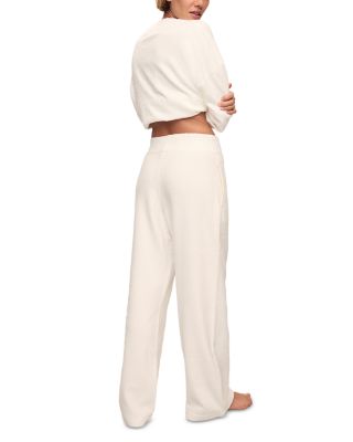 Boucl&amp;eacute; Wide Leg Pants