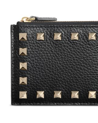 Rockstud Zip Card Case