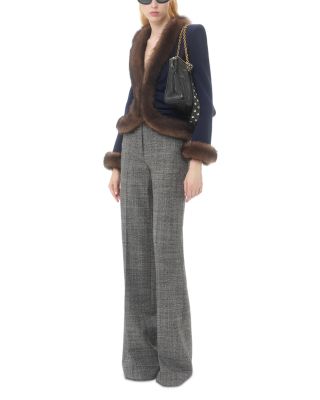 Panthea VLogo Chevron Shoulder Bag