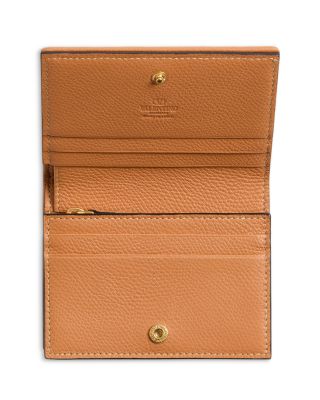 VLogo Signature Cherryfic Jacquard Raffia Wallet