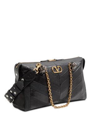 Panthea VLogo Chevron Shoulder Bag